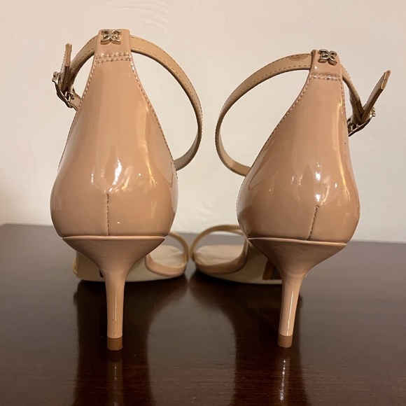 Sam Edelman Strappy Heels Peonie Patent Leather Square Toe Size 8 - Picture 4 of 11